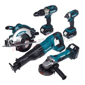 musicus medeklinker Componist Makita-18V-Combo-set,-6x-machines-in-handige-tas-incl.-3x-Li-Ion-Accu-5-AH-Snellader  - depatools.nl