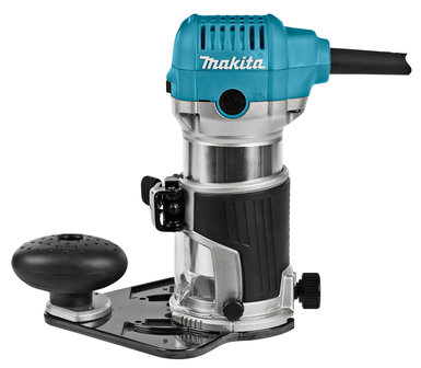 Makita RT0700CX3J 230 V Boven- en kantenfrees Met diverse voeten, in Mbox