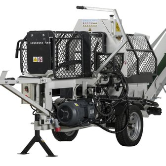 Lumag Zaag-Kloofmachine SSA500E met 40V Electromotor motor tbv 50-Cm boomstammen