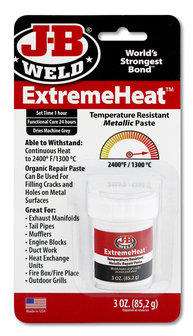 DEPA / JB-Weld ExtremeHeat, art.nr: 37901 koudlasmiddel voor extreem hoge temperaturen (1.300-Gr. Celsius) + Ontvetter!