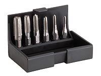 Volkel  Set HSS-G 1/4&quot; tapbit M3-10, machine tapjes met 1/4&quot;bitopname