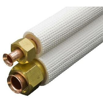 Depatools / Aircotube FS2405 1/4&quot; x 1/2&quot; flare leidingset 5m