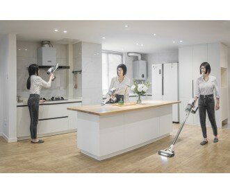 Greenworks, luxe uitvoering/uitgebreidste set  24 VOLT ACCU STEELSTOFZUIGER