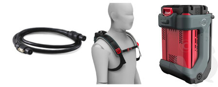 DEPA / Greenworks 82 Volt Ergo Assist Harnas, draadloos riemsysteem zonder Accu
