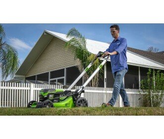 DEPA / Greenworks 60 Volt zelf aangedreven accu grasmaaier GD60LM51SPK2X, 51-cm incl. 2x 2AH Accu &amp; Lader 