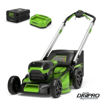 DEPA / Greenworks 60 Volt zelf aangedreven accu grasmaaier GD60LM51SPK4, 51-cm Incl. 4AH Accu &amp; Lader 