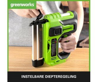 Greenworks 24 Volt Accu nietmachine G24BN