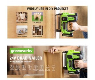 Greenworks 24 Volt Accu nietmachine G24BN