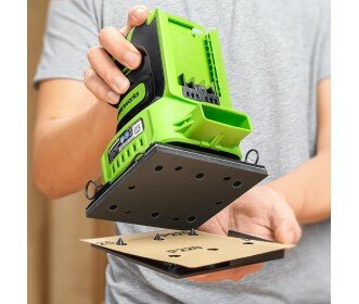 Greenworks 24 Volt Accu schuurmachine G24SS14K2 (incl. accu &amp; lader)