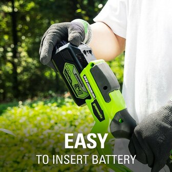 DEPA / Greenworks 24 Volt Accu Heggenschaar Langbereik G24PH51K4, 51-cm bladlengte incl. Accu &amp; Lader