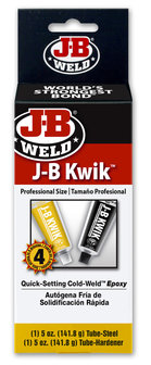 JB-Weld Industial size Kwikweld, art.nr: 8270, 2x141,8-Gr. sneldrogend 2-componenten koudlasmiddel