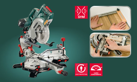 Metabo KGSV 72 XACT SYM Afkortzaag met trekfunktie