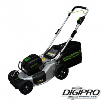 Greenworks 82 Volt accu grasmaaier GC82LM51SXK5 (Incl. 5-AH Accu &amp; Lader!)
