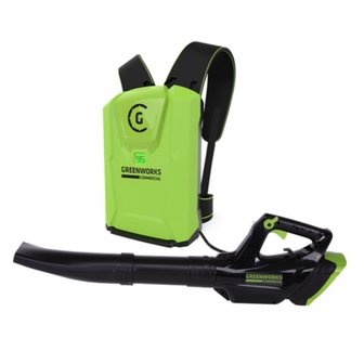 Greenworks 82 Volt accu bladblazer GC82BLBKH125 (Incl. accu, harnas &amp;Lader)