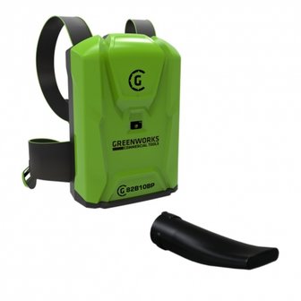 Greenworks 82 Volt accu bladblazer GC82BLBK125 Incl. accu-back-pack &amp; lader)