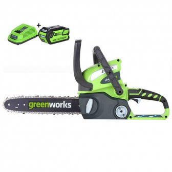 DEPA / Greenworks 40 Volt Accu Kettingzaag G40CS30K2X, incl. 2x 2AH Accu &amp; Lader