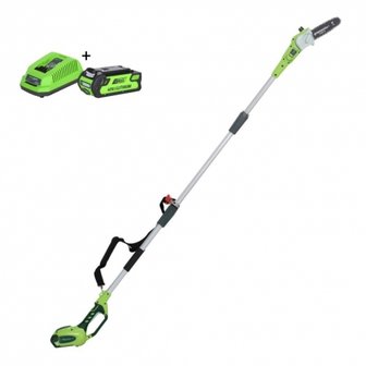 DEPA / Greenworks 40 Volt Accu Takkenzaag G40PS20K2, geleverd incl. 2AH Accu &amp; Lader