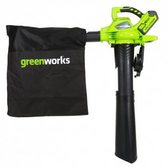 DEPA / Greenworks 40 Volt Accu Bladblazer en Zuiger GD40BVK4,incl. 4-AH Accu &amp; Lader