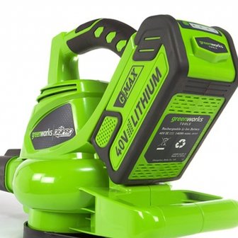 DEPA / Greenworks 40 Volt Accu Bladblazer en Zuiger GD40BVK4,incl. 4-AH Accu &amp; Lader