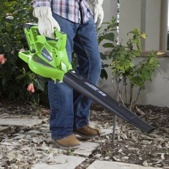 DEPA / Greenworks 40 Volt Accu Bladblazer en Zuiger GD40BVK2X, incl. 2x 2-AH Accu &amp; Lader