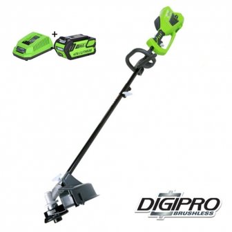 DEPA / Greenworks 40 Volt Accu Trimmer en Bosmaaier GD40BCK4 Incl. 4AH Accu &amp; Lader