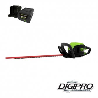 Greenworks 60 Volt accu heggenschaar GD60HTK4, Incl. 4AH Accu &amp; Lader