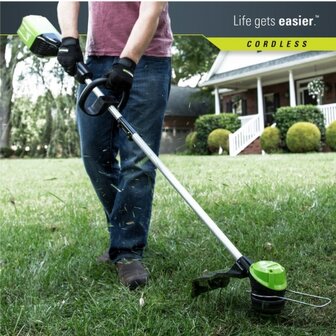 Greenworks 60 Volt Accu Trimmer GD60LTK4, Incl. 4AH Accu &amp; Lader