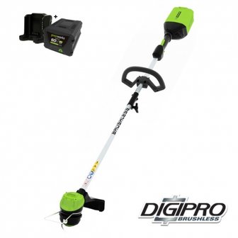 Greenworks 60 Volt Accu Trimmer GD60LTK4, Incl. 4AH Accu &amp; Lader