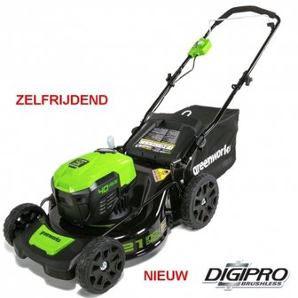 Greenworks 40 Volt accu grasmaaier GD40LM46SP, zonder accu &amp; lader