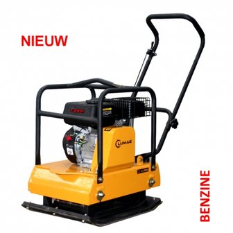 Lumag Benzine Trilplaat RP1400PRO compleet met wielenstel + Rubbermat