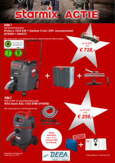 Starmix NSG basis ADL-1232 EHB met gratis waterfilter en losse FBV 21 filterzak