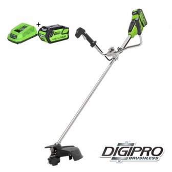 Greenworks 40 Volt Accu Trimmer en Bosmaaier GD40BCBK4