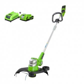 Greenworks 24 Volt Accu Trimmer en Kantensnijder G24LT30MK2, incl. 2-AH accu &amp; Lader