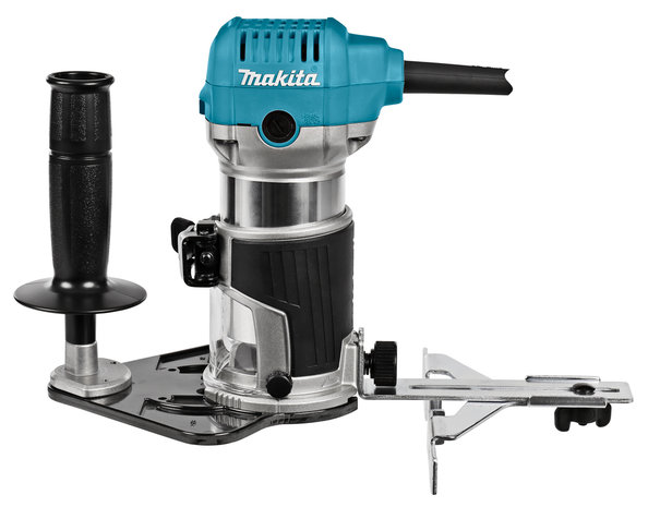 Makita RT0700CX3J 230 V Boven- en kantenfrees Met diverse voeten, in Mbox