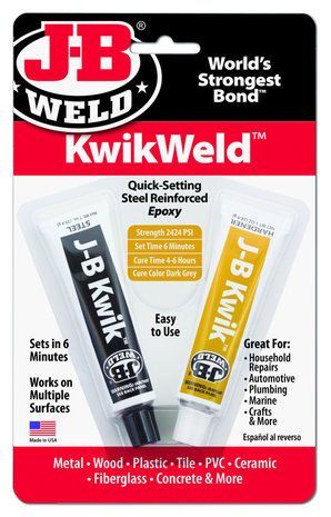 JB-Kwikweld, art. nr: 8276, 2x 28,4-Gr 2-componenten koudlasmiddel, snelle uitharding geleverd incl. ontvetter!