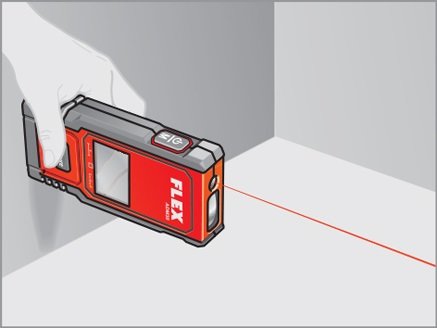 Flex DD 2G 10.8-LD, artikelnummer 450.561 + Laserafstandmeter ADM 30, artikelnummer 421.405.