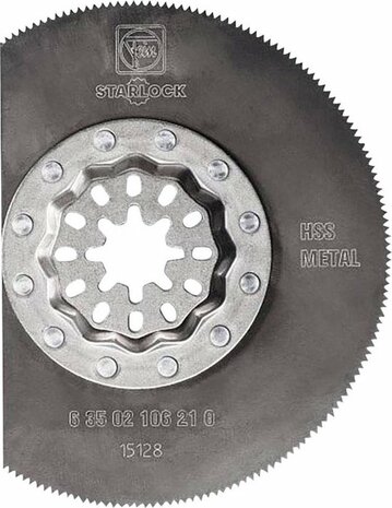 Fein Starlock, Origineel HSS-BI Segment  Metaal ZAAGBLAD, 85x0,7mm art. nr. 63502106210