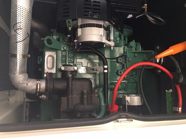 28-KVA Diesel-stroomaggregaat, 230/400V in super geluidgedempte kast.