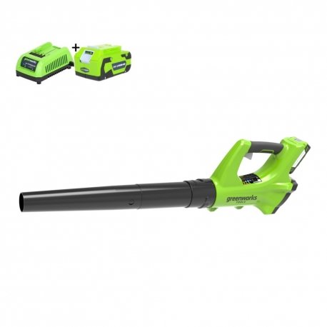 Greenworks 24 Volt Accu Bladblazer G24ABK4, incl. 4-AH Accu & Lader