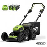 Greenworks 80 Volt accu grasmaaier GD80LM46SPK2X, incl. 2x Li-Ion accu & Lader Greenworks 80 Volt accu grasmaaier GD80LM46SPK2X, incl. 2x Li-Ion accu & Lader
