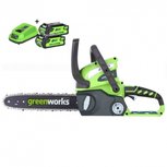 DEPA / Greenworks 40 Volt Accu Kettingzaag G40CS30K2 incl. 2-AH Accu & Lader DEPA / Greenworks 40 Volt Accu Kettingzaag G40CS30K2 incl. 2-AH Accu & Lader
