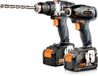Depa/Aimsak Combo-set, Boormachine + Slag-Schroevendraaier, 18V incl. 2x 5-AH Accu & Lader Depa/Aimsak Combo-set, Boormachine + Slag-Schroevendraaier, 18V incl. 2x 5-AH Accu & Lader